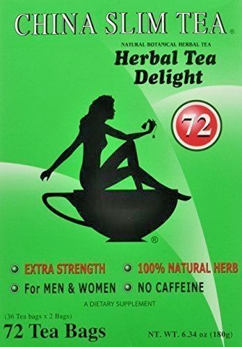China Slim Tea Extra Strength Delight For Men and Women 72 Tea Bags