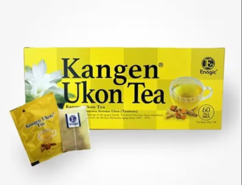 Kangen Ukon Turmeric Tea 60 Bags 100% Organic by Enagic  Sealed New