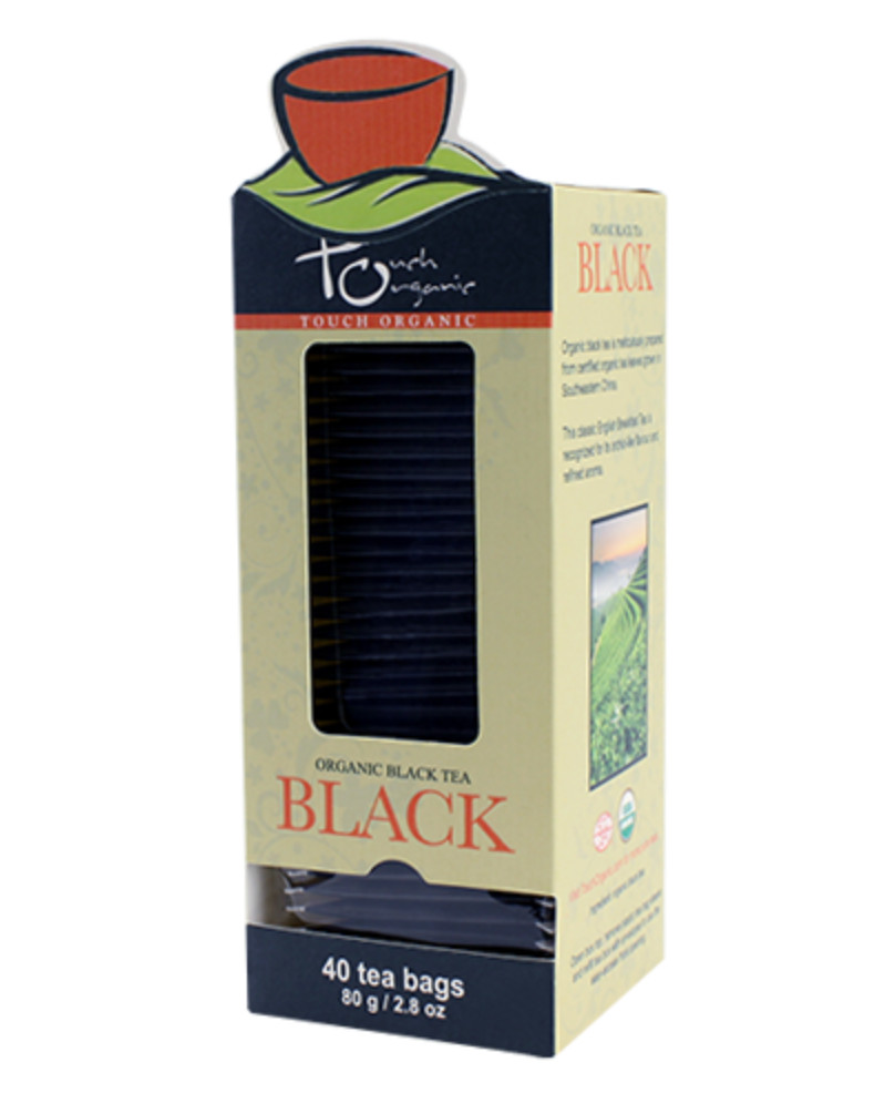 Touch Organic BLACK ENGLISH BREAKFAST Tea Bags, 40 Bags, 2.5 oz