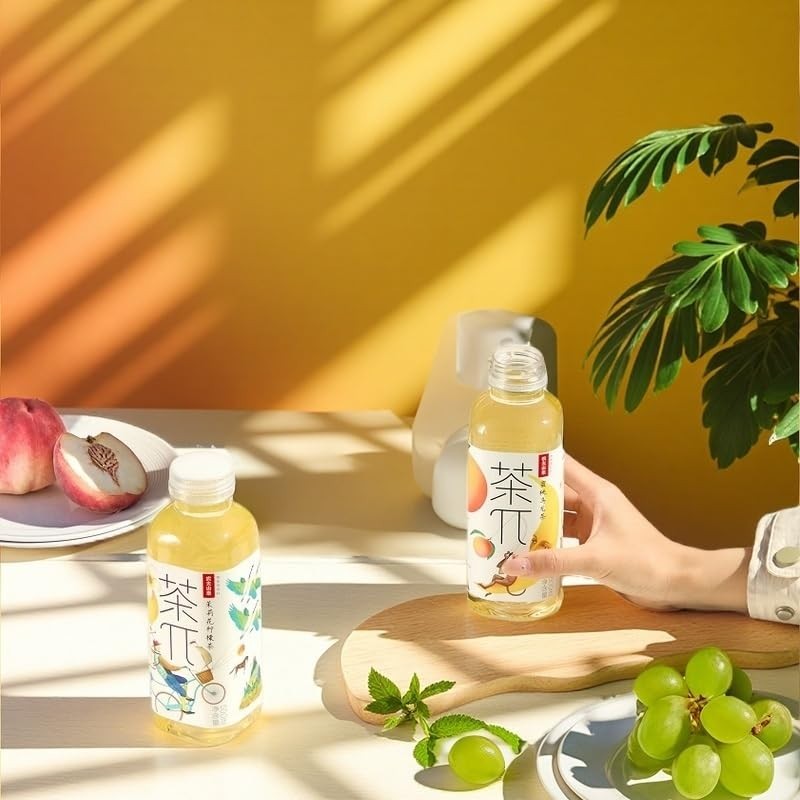 Iced Peach Oolong Tea 15 Bottles 16.9 Fl Oz Allergen Free Fruit Juice Drink
