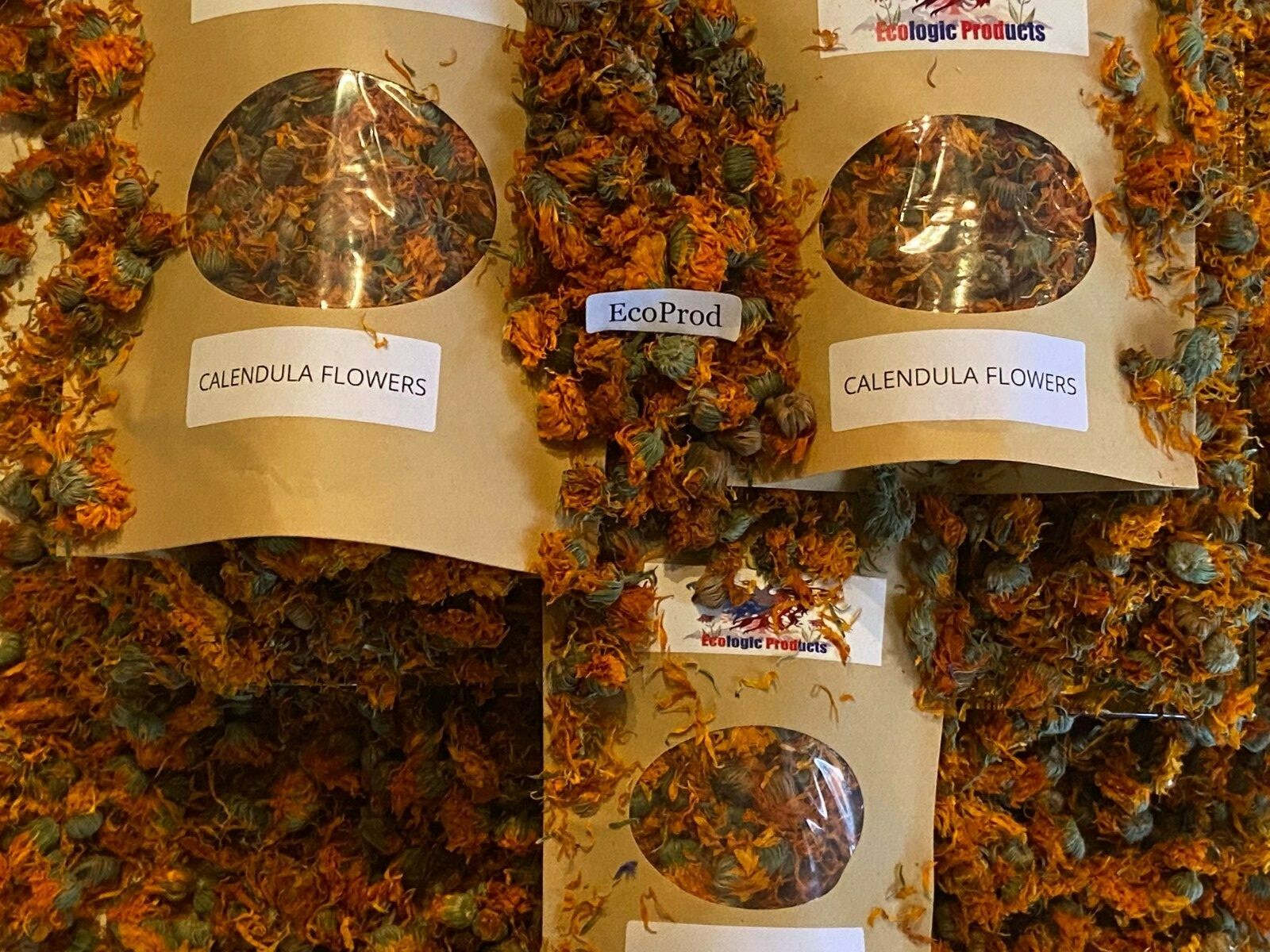 Calendula Petals or Whole, European Wild Harvested, Marigold, Free Shipping USA