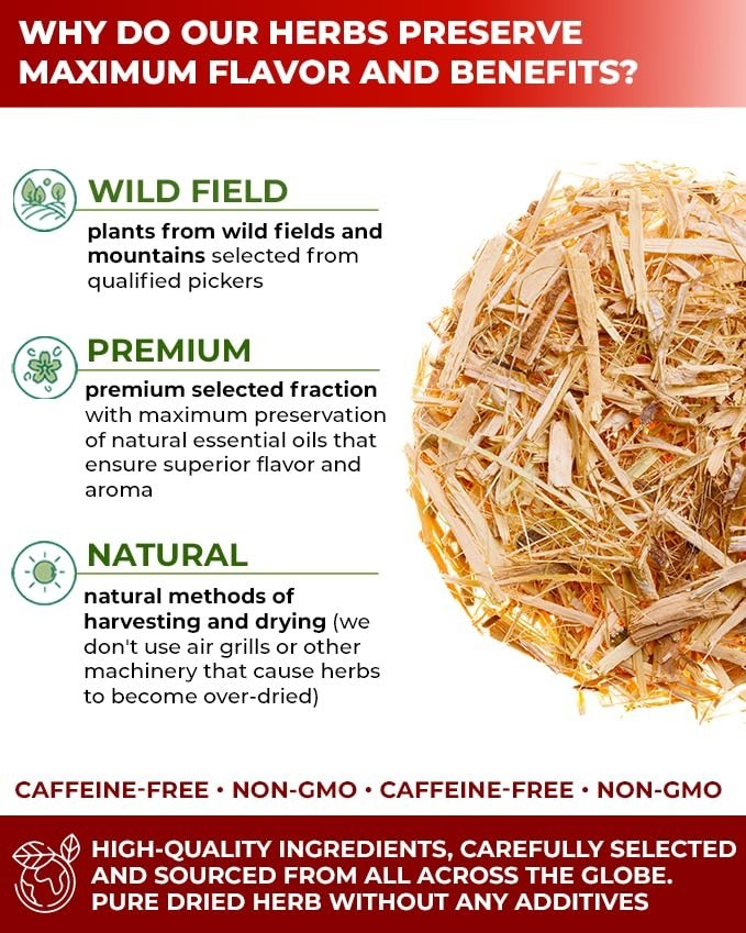 2oz Siberian Ginseng Herbal Tea – Antioxidant Rich & Gluten-Free