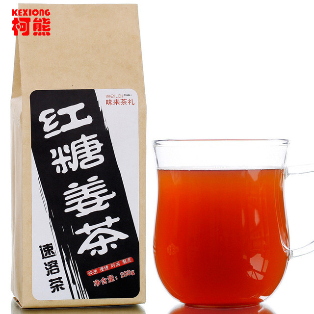200g China Organic Brown Sugar Ginger Tea Instant Nourishing Stomach Herbal Tea