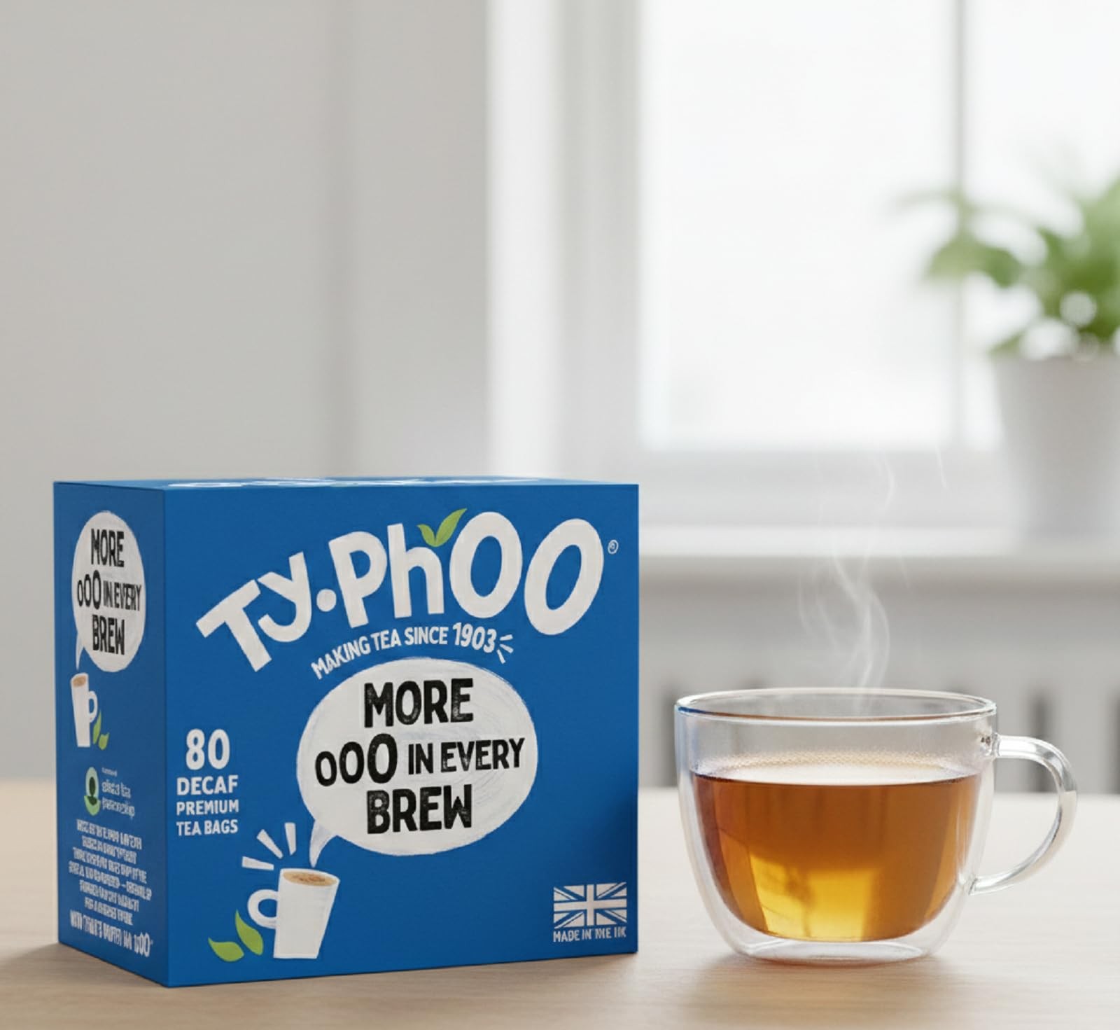 Typhoo Decaf (More In Every Brew) 80 Premium Teabags Pack 1