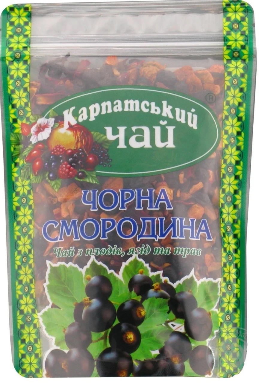 Carpathian Tea Blackcurrant 100g (Product of Ukraine) / Карпатский чай с травами
