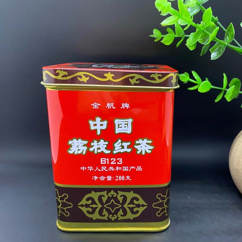 Golden Sail Brand China Lichee Flavored Black Tea Lychee Black Tea 200g B123