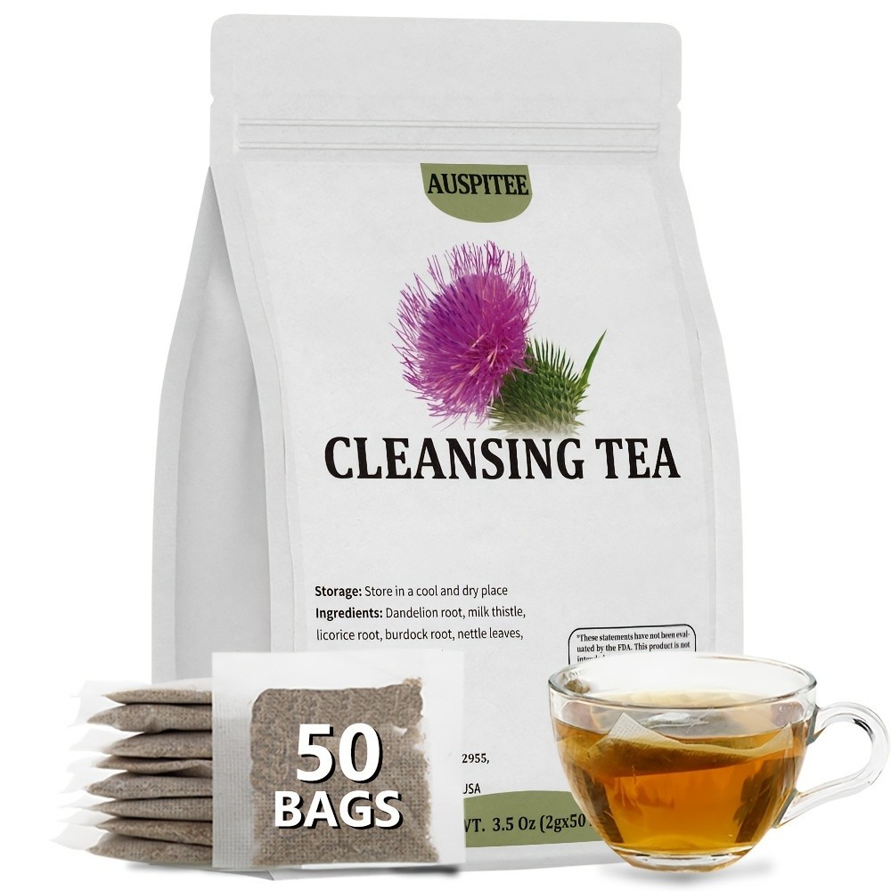 Dandelion Burdock Nettle Licorice Peppermint Root Herbal Tea 50 Sachets Detox US
