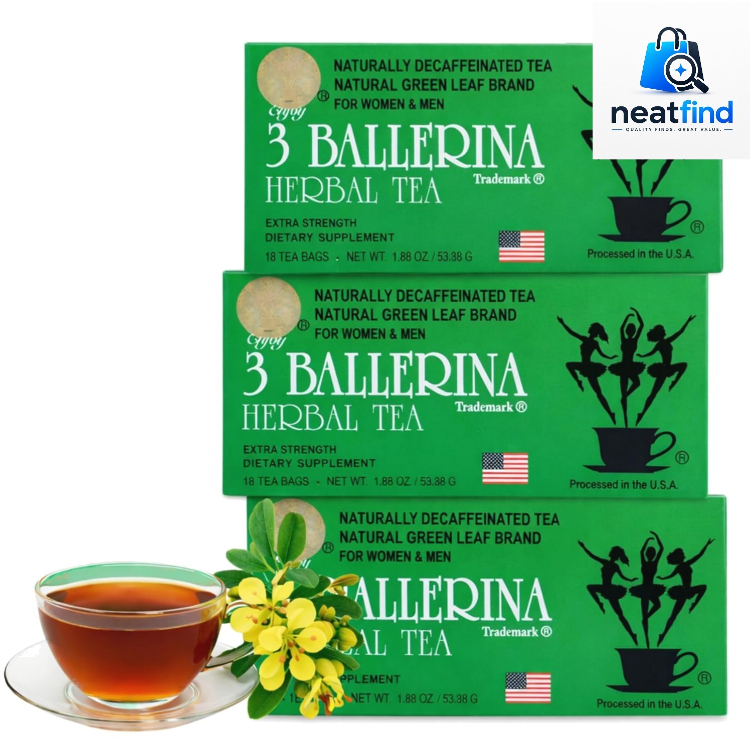 TEA DIETERS DRINK EXTRA STRENGTH, 1.88oz 18 Count3 BOXES