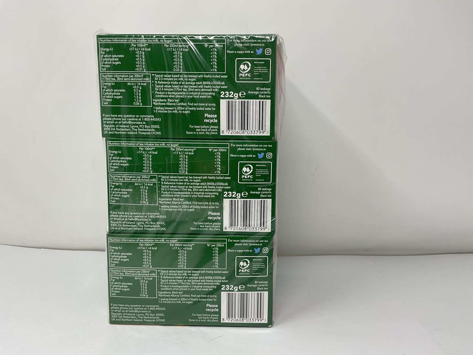 Original Blend Tea Bags 80 Count Pack of 3 – Premium Quality Tea