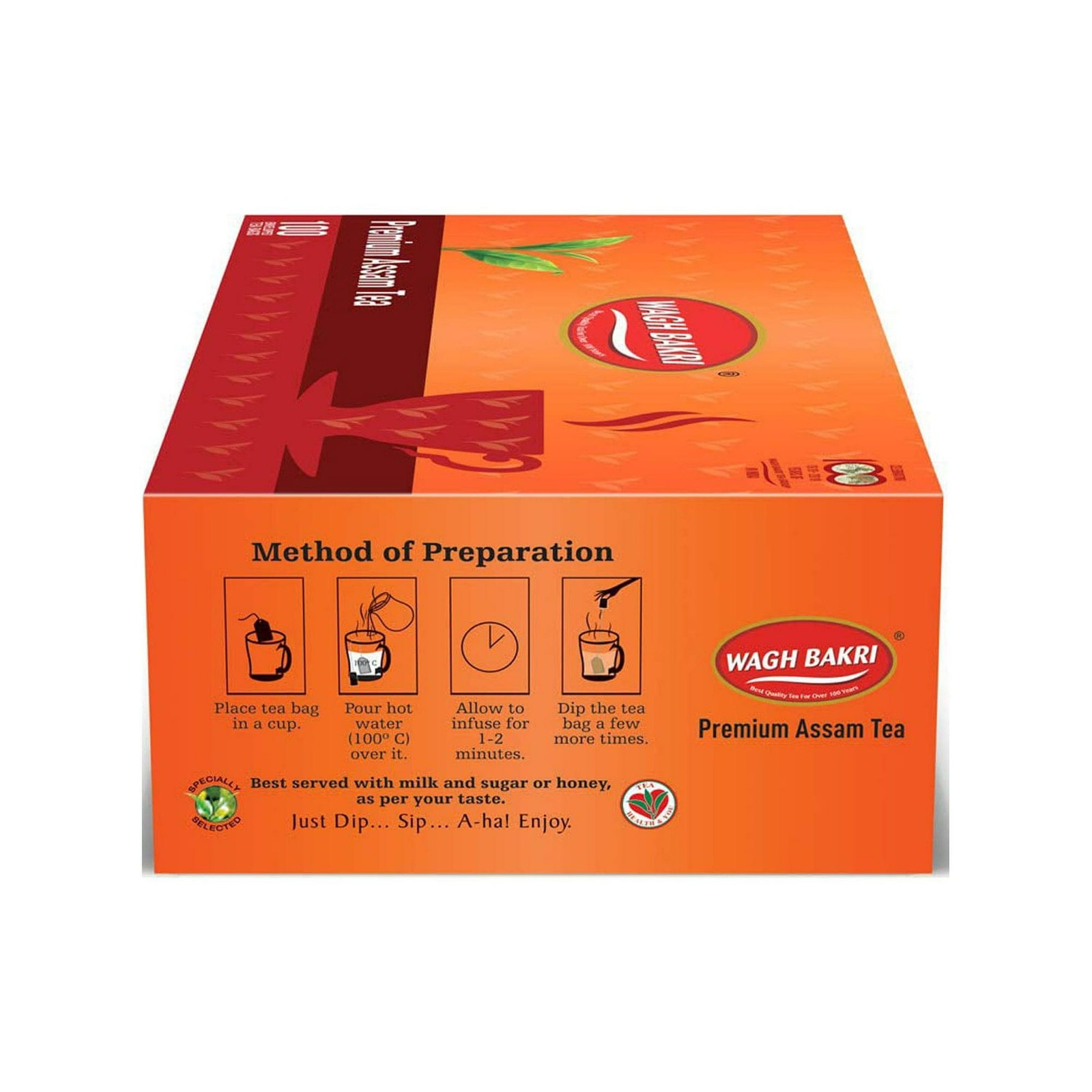 Wagh Bakri Premium Tea Bags – 100 Count | Strong & Aromatic Black Tea