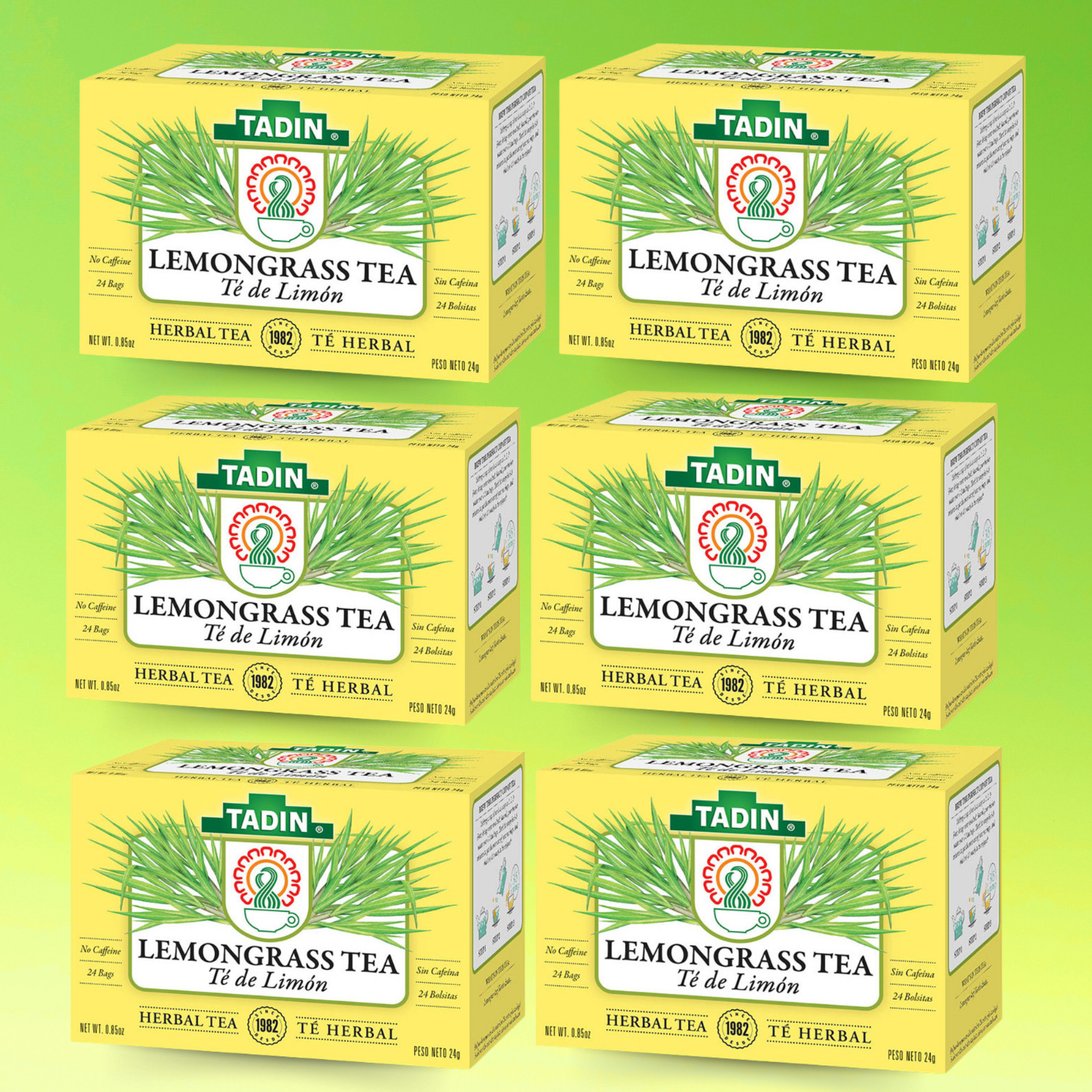TADIN LEMONGRASS 24 BAGS 0.85oz (Pack of 6)