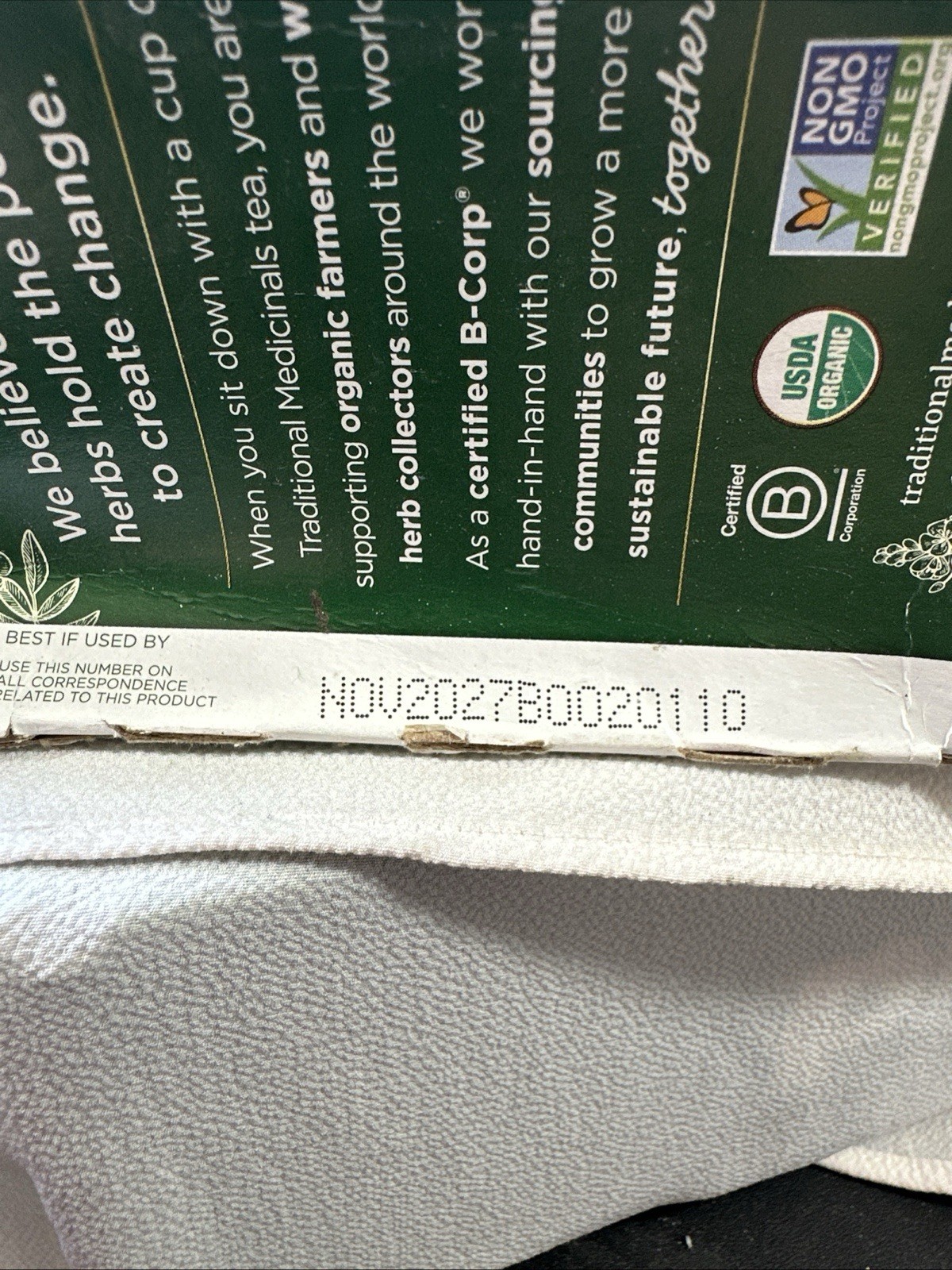 Organic Dandelion Leaf And Root Tea Caffeine Free 16 Ba Exp.11/27 FREE SHIPPING