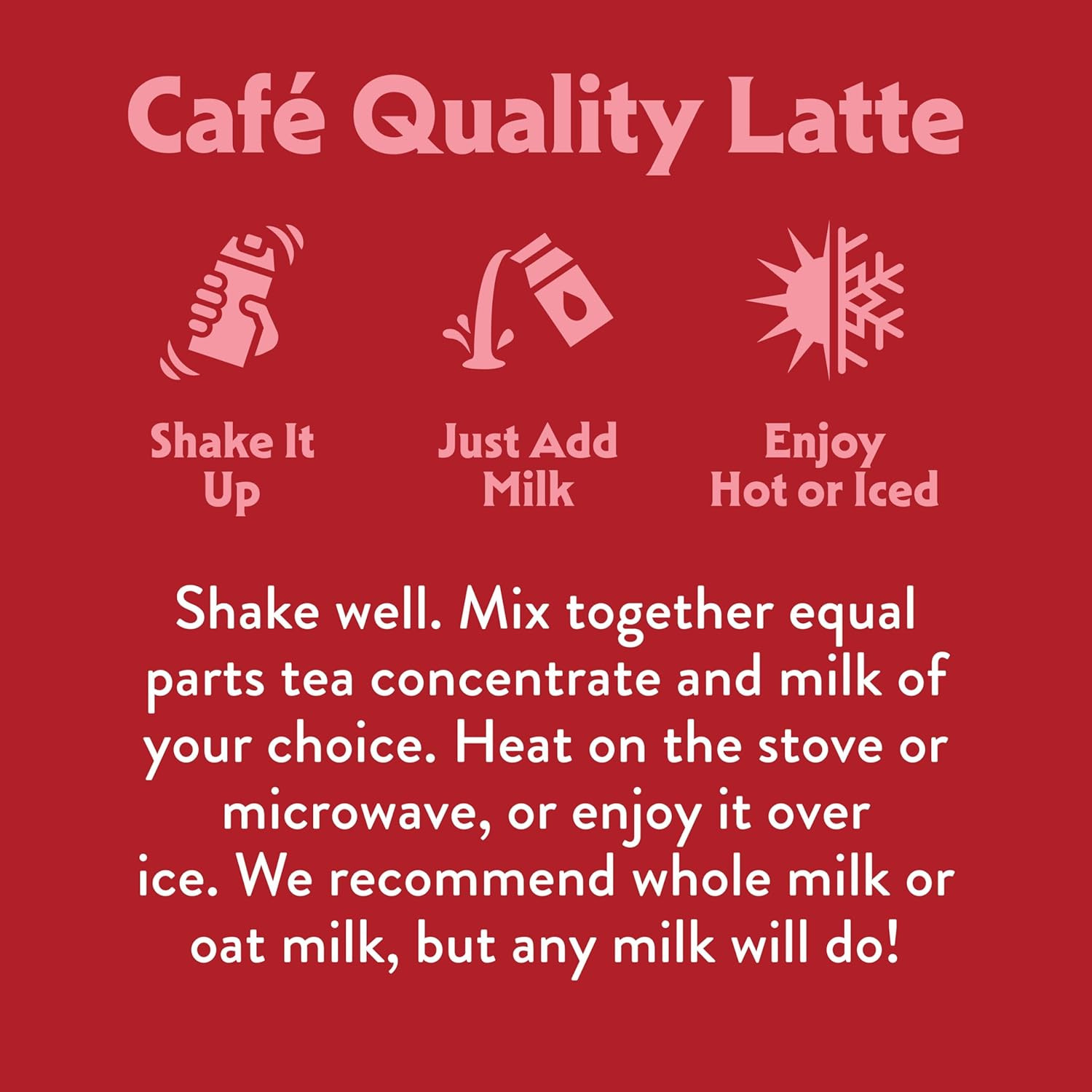 Double Spice Chai Latte – Dairy Free Plant Based Tea Concentrate – Caffeinated –