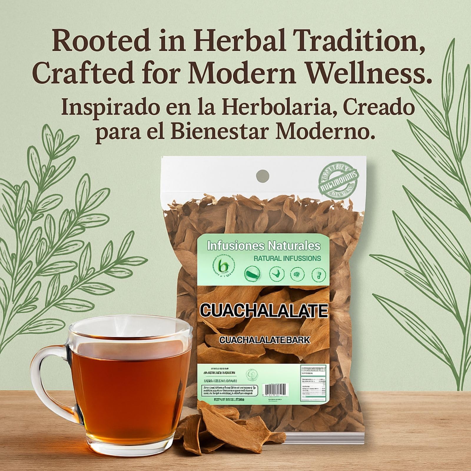 Cuachalalate Tea 4 oz – Wildcrafted Mexican Herbal, 100% Natural, Non-GMO