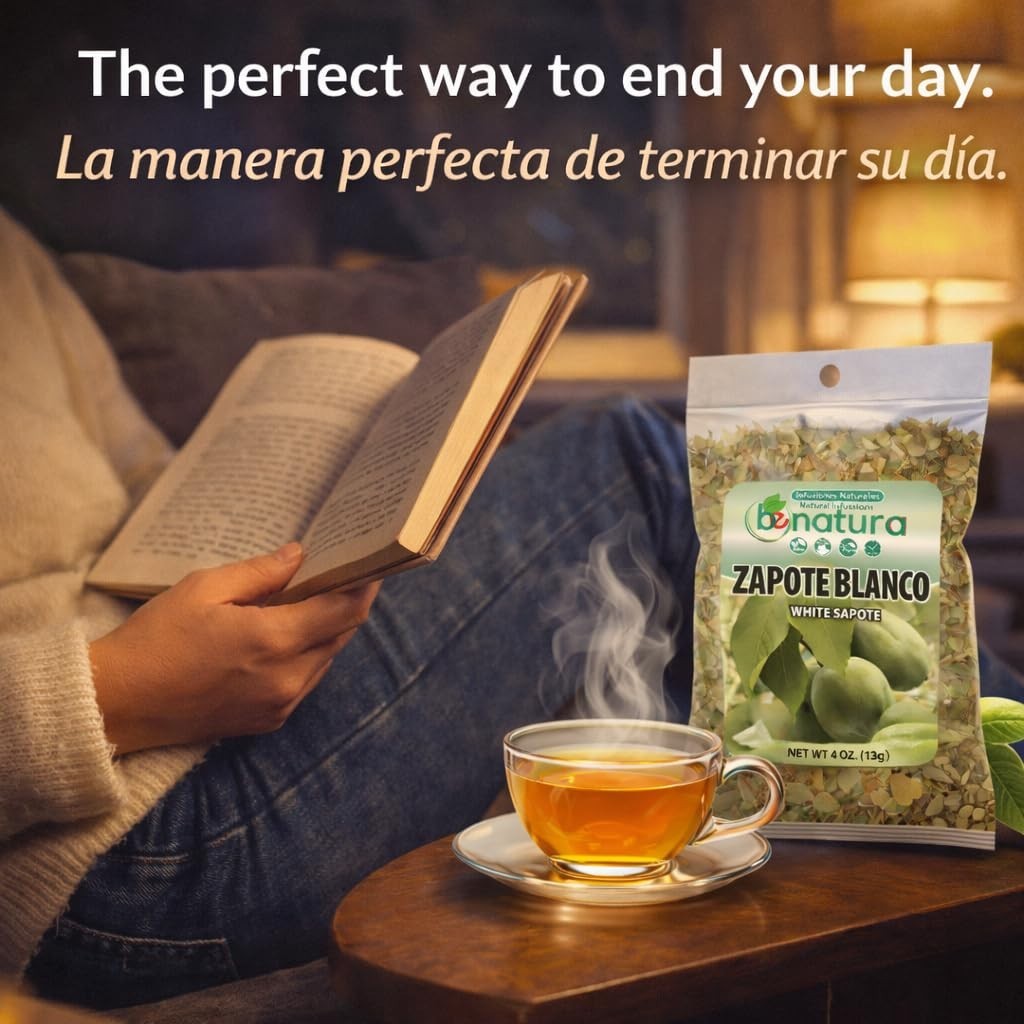 Zapote Blanco Herbal Tea 4 oz- 100% Natural White Sapote Leaves from Mexico