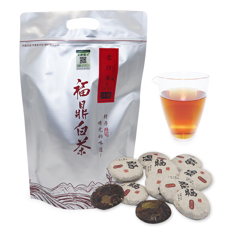 White Tea Premium Natural Healthy Fuding Shoumei Gold Coin Mini Cake 500g