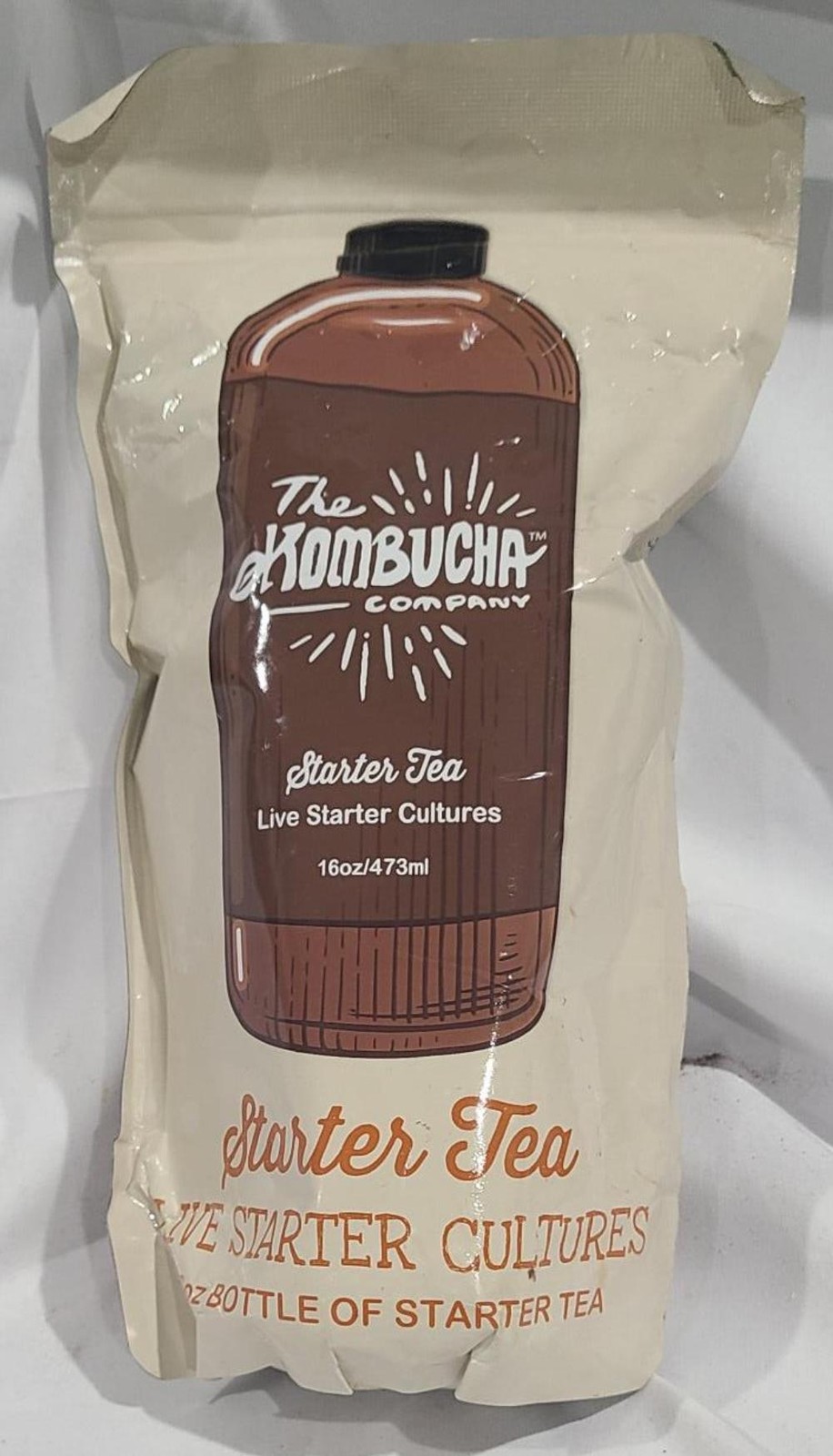 Kombucha Starter Tea | Grow SCOBY From Scratch | 16 oz Bottle