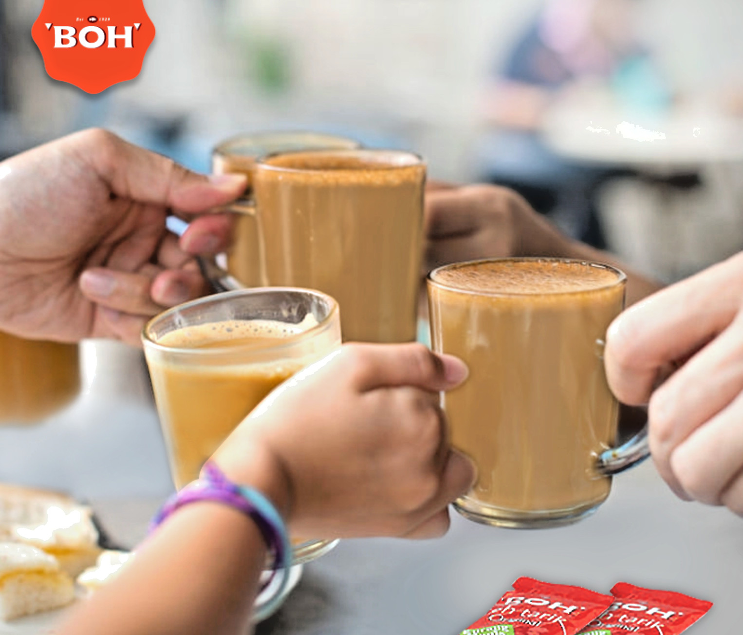 Tea BOH Plantation “TEH TARIK” Less Sweet 12 Packet 27g each