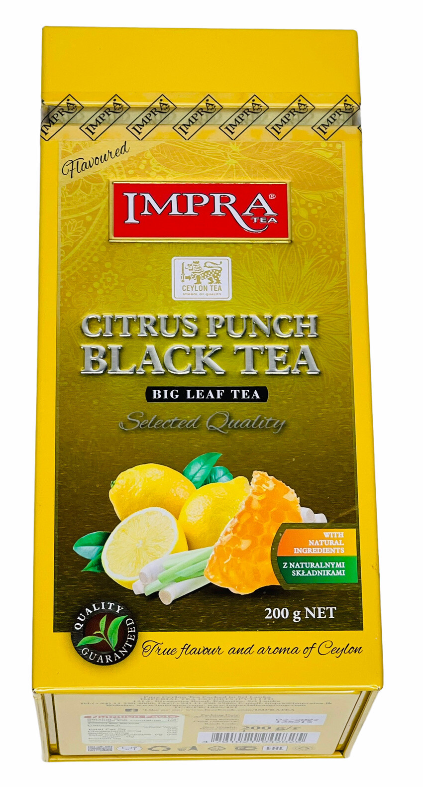Impra Loose leaf tea CITRUS PUNCH Big leaf 200 Gram Can