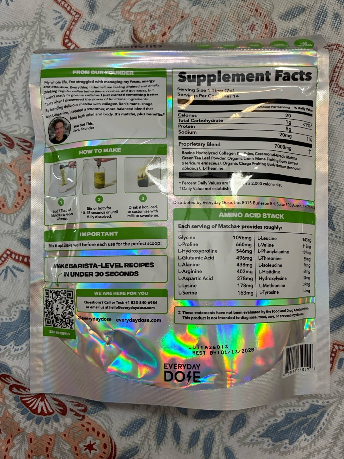 Everyday Dose – Ceremonial Grade Matcha + | 3.5 Oz
