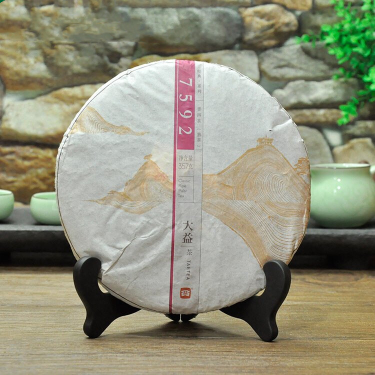 2014 TAETEA Classic Ripe Pu’er Tea 7592 Dayi Puerh Ripe Yunnan Puer Tea 357g