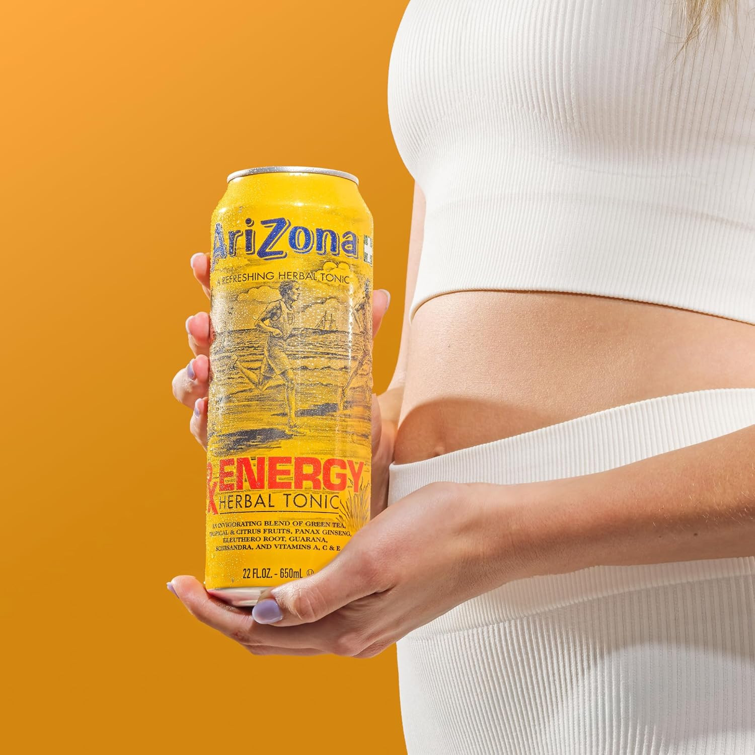 Herbal Energy Drink 22oz 12 Pack Green Tea Citrus 132mg Caffeine