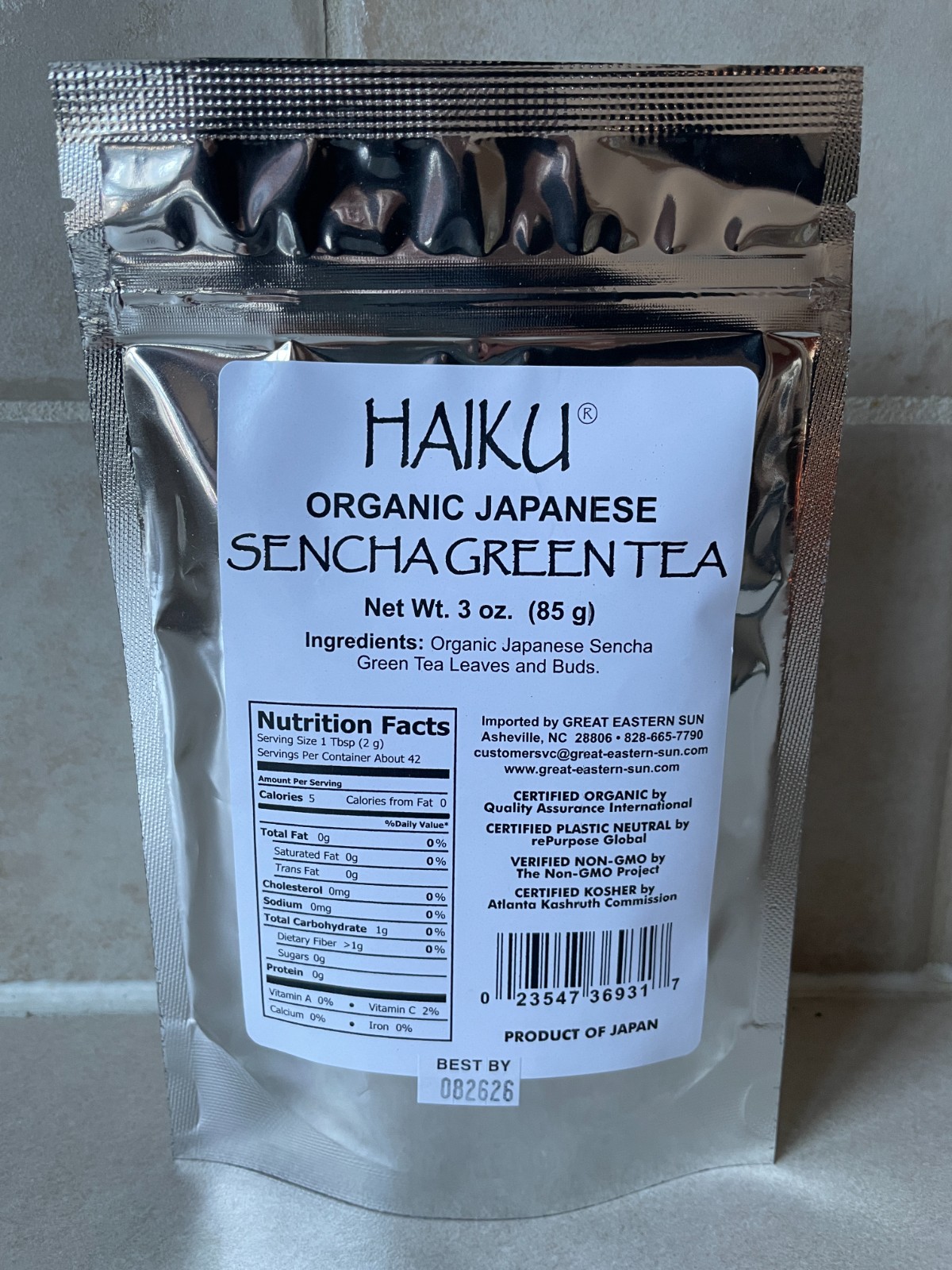 Haiku Organic Japanese Sencha loose green tea
