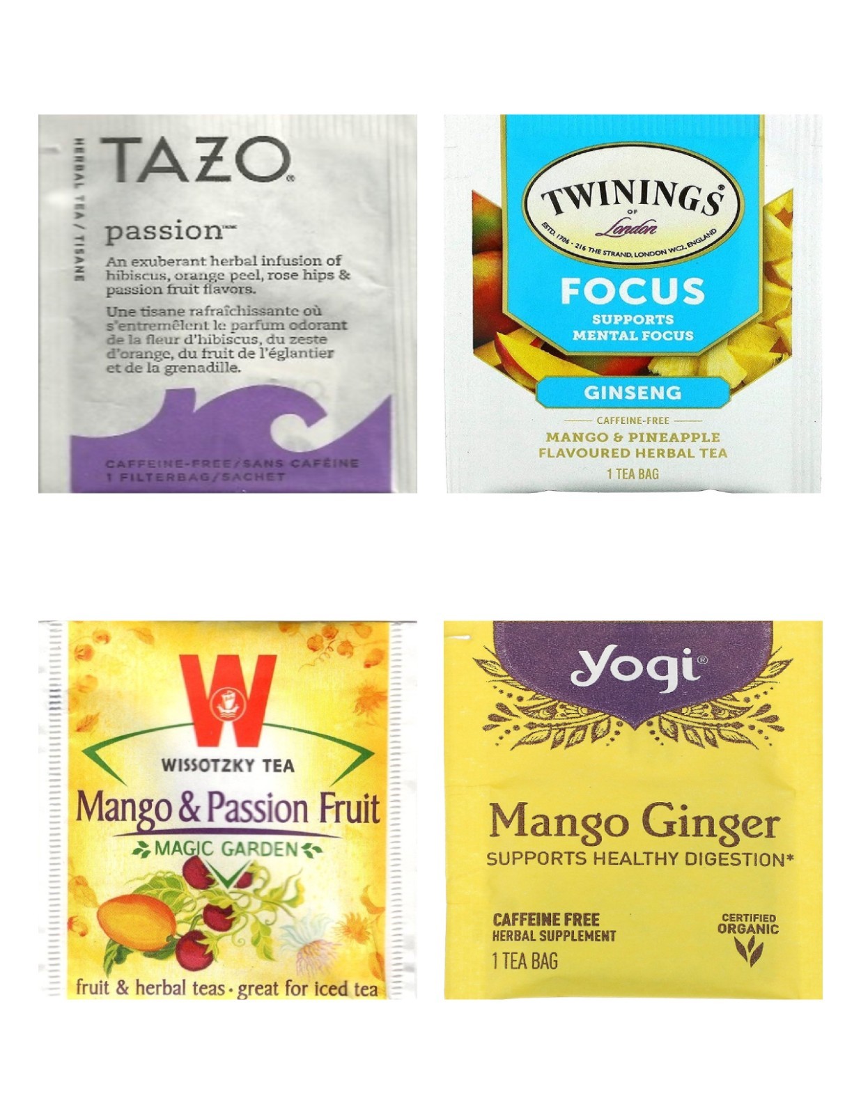 Tropical Tea Bag Sampler Variety Pack – 24 Single-Serve Varieties – 18 Brands