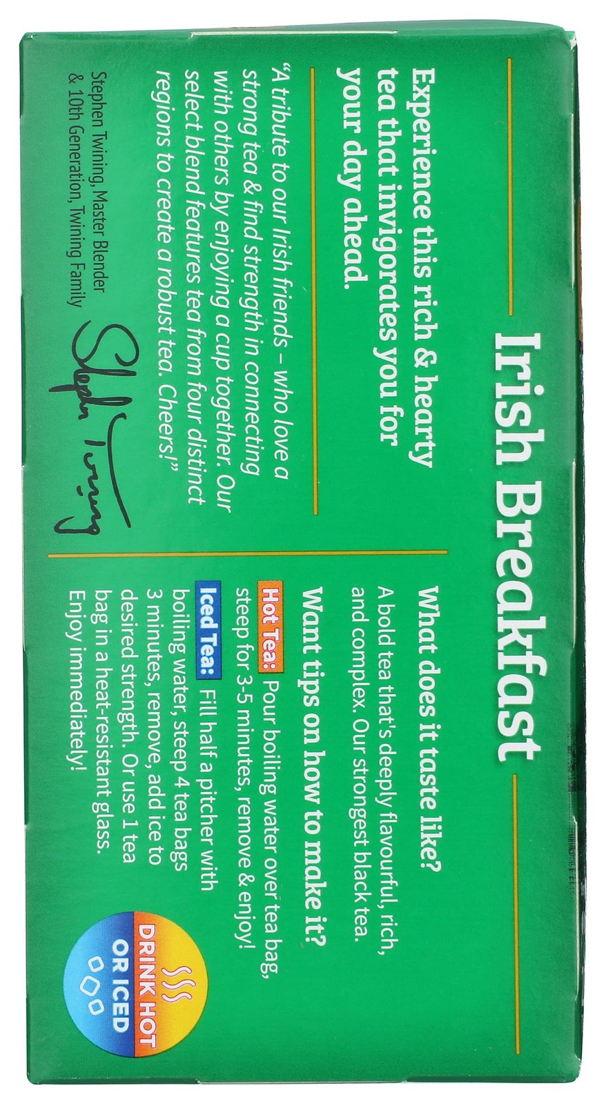 Twinings Irish Breakfast Tea, Robust 20 Count (Pack of 1), Black Tea Single