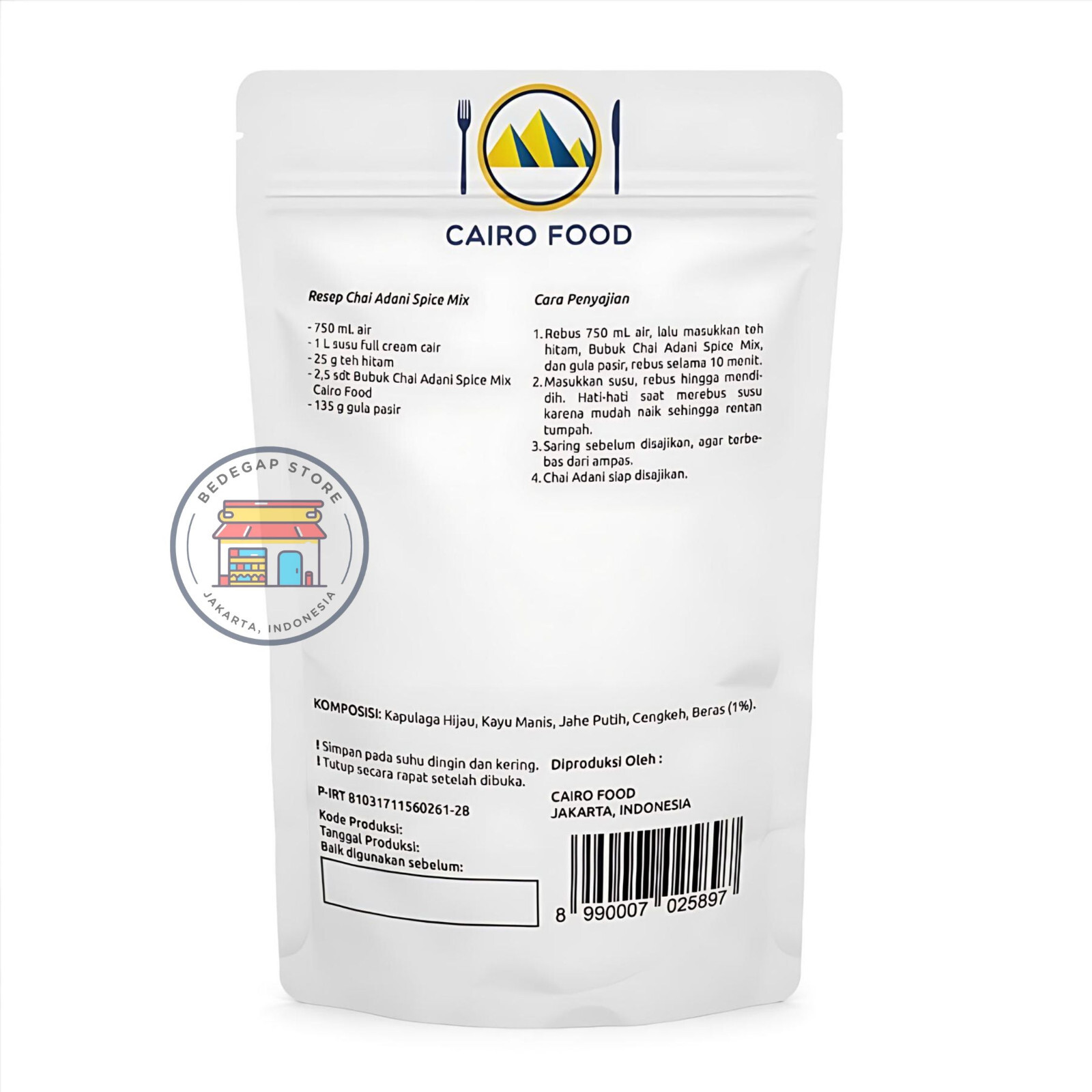 Organic Original Chai Adani Tea Spice Mix 35gr / 100gr ( WINTER DRINK)