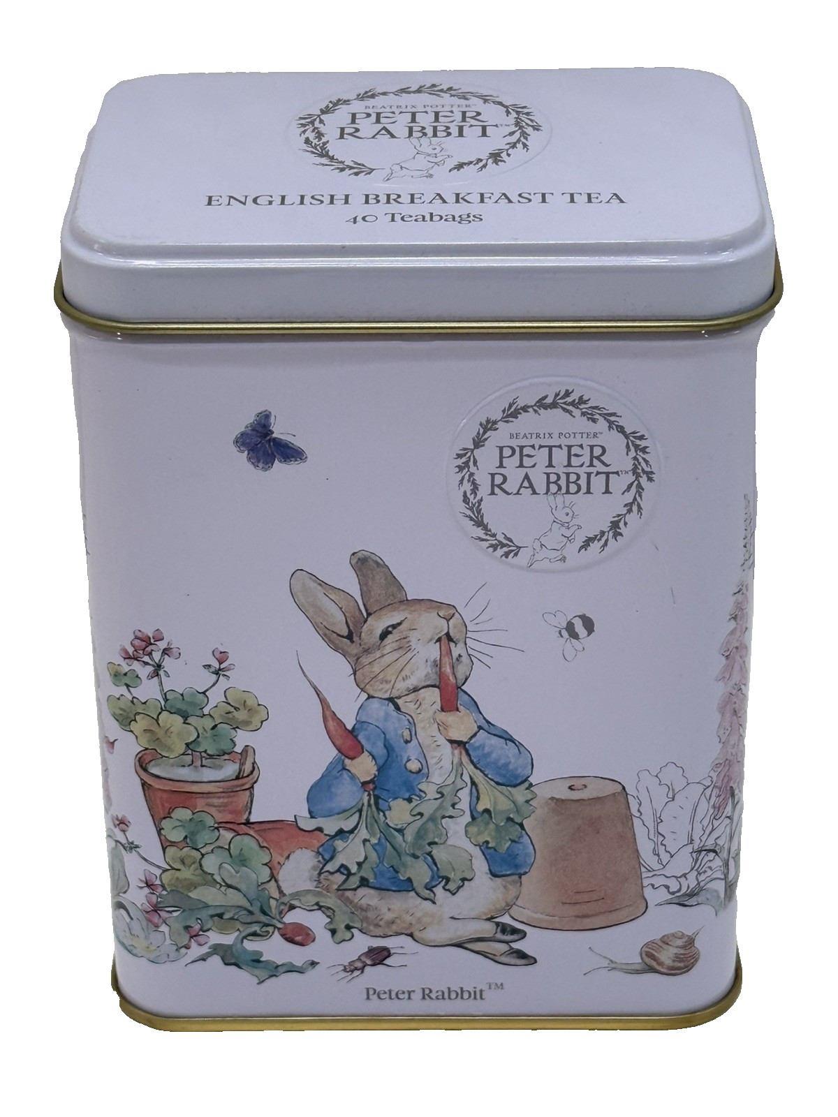 NEW Beatrix Potter Peter Rabbit English Breakfast Tea Tin 40 Teabags Exp 10/2026