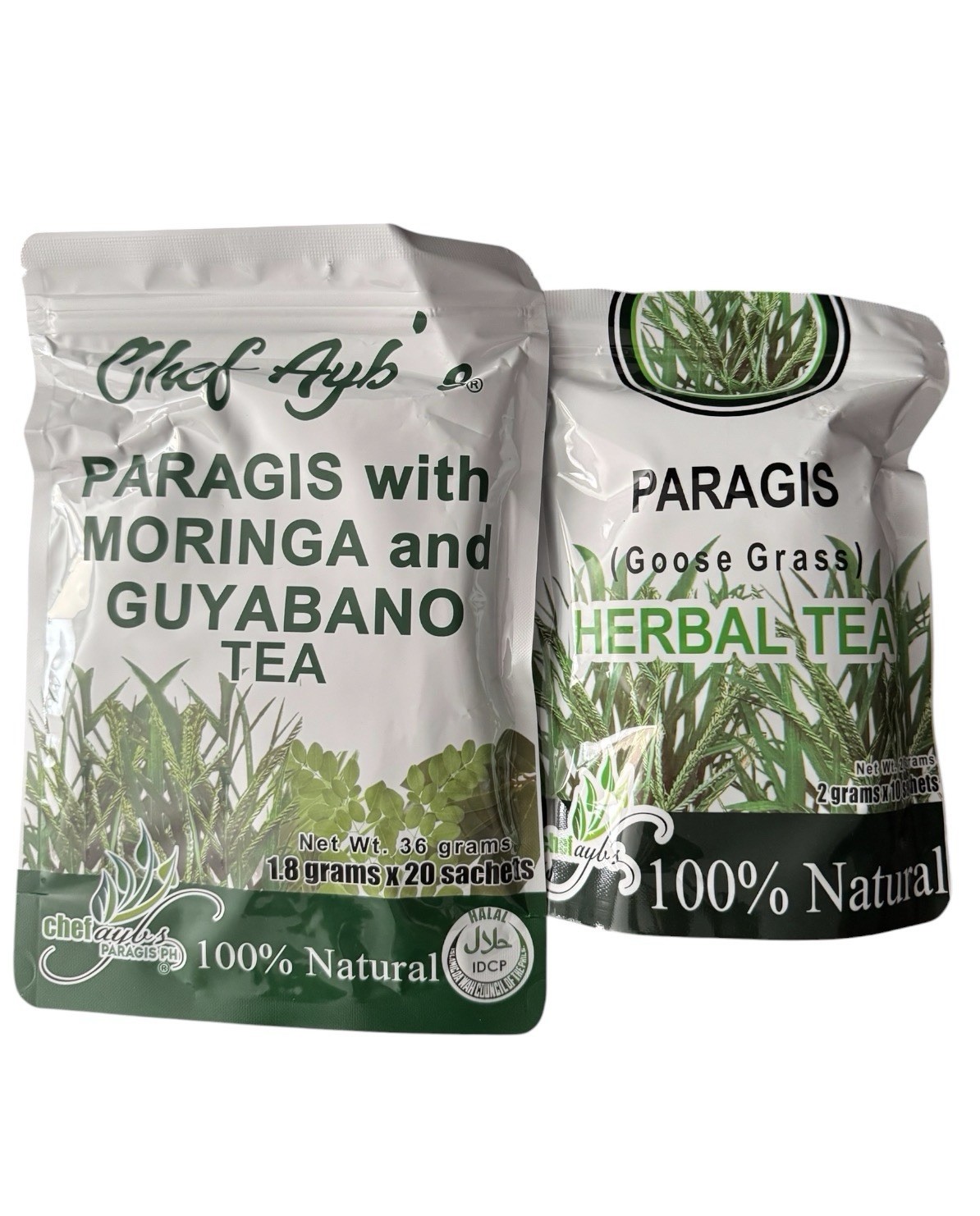 Chef Ayb Paragis Tea 10 + Moringa & Guyabano Tea 20 Sachets – Herbal Bundle