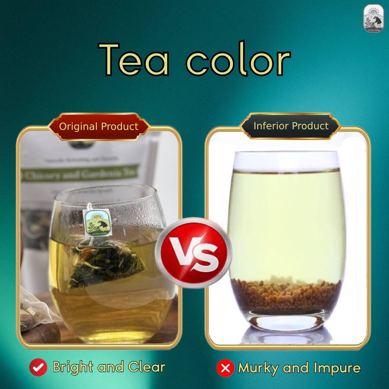 Kidney Support Liver Detox Chicory and Gardenia Herbal Tea 30 Bags 150g