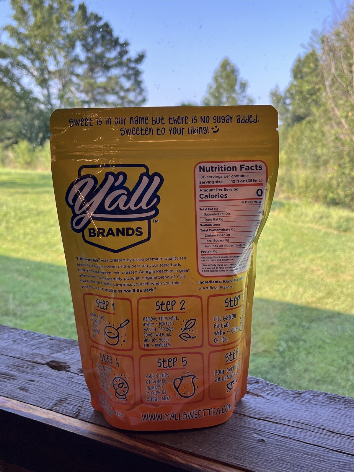 Y’all Sweet Tea 10 pk resealable bags Georgia Peach 🍑 **Limited Edition** B101