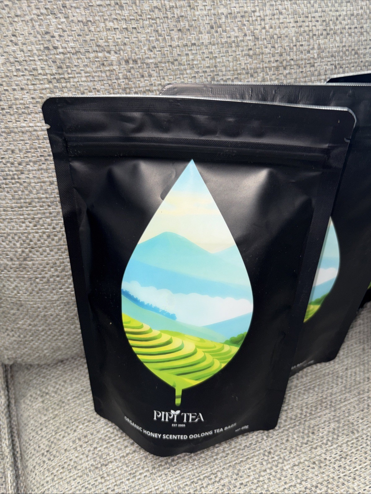 Pipi Tea Organic Honey Oolong Tea Bags 60g Lot Of 5 Bags (100) Total Teabags