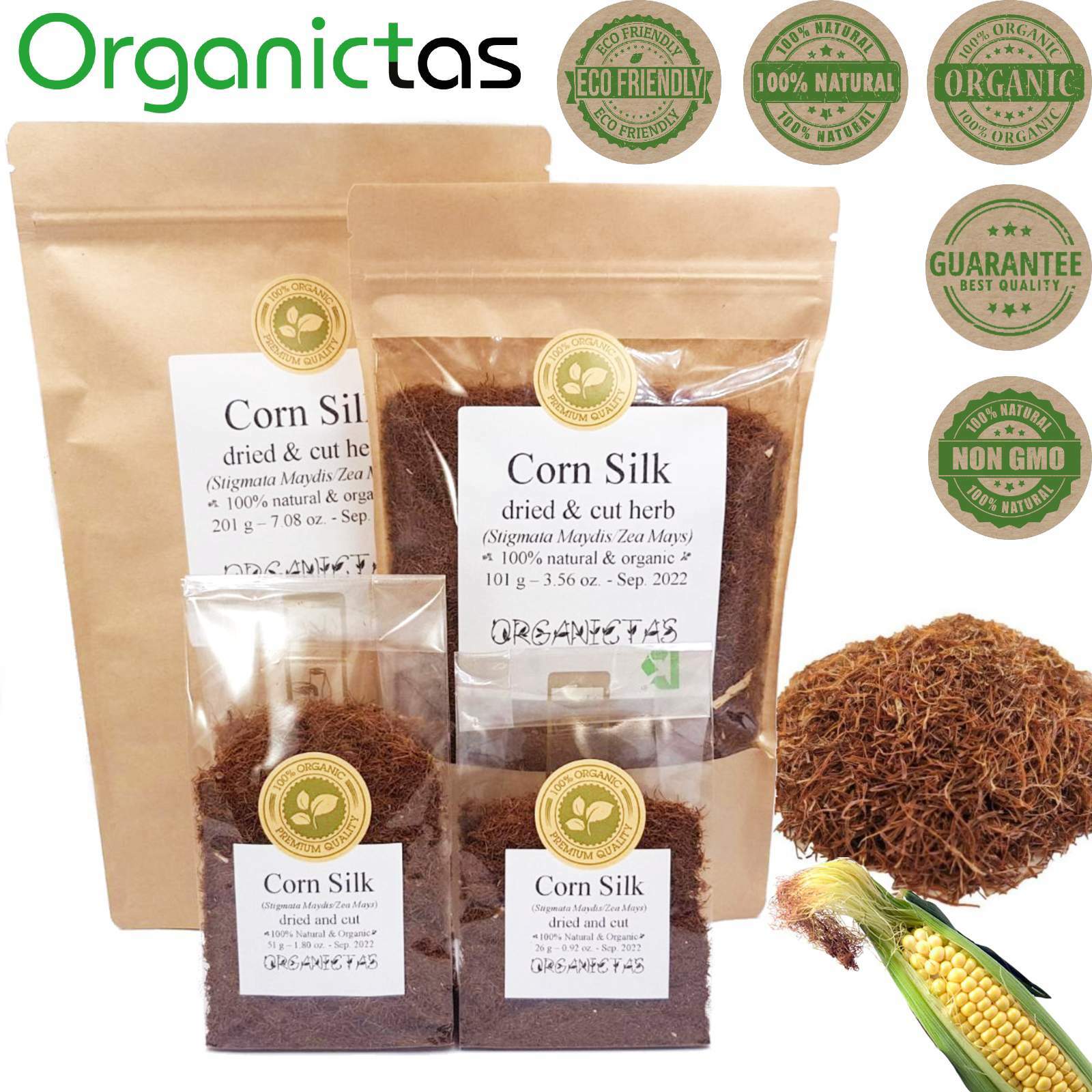 Organic Cornsilk Tea Loose Premium Quality with many Health Benefits 25g – 200g