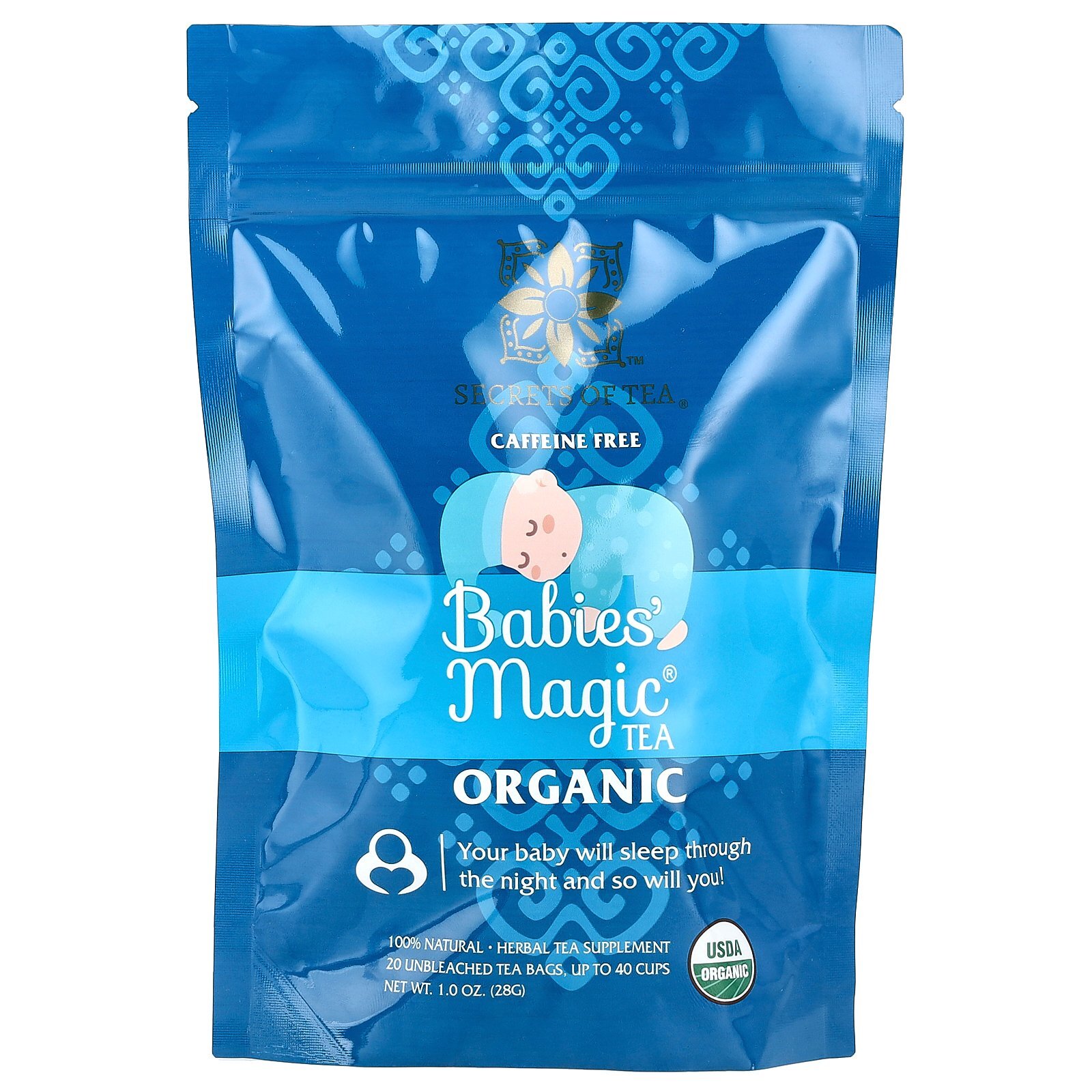 Babies’ Magic® Tea, Caffeine Free, 20 Unbleached Tea Bags, 1 oz (28 g)