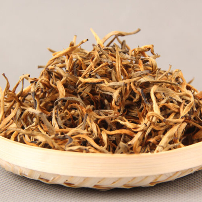 Dian Hong Black Tea Yunnan Gold Wire Spring Bud Tea Premium Loose Leaf Healthy