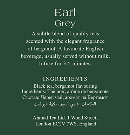 Earl Grey Tea Bags – 100 Count, Gluten-Free & Antioxidant Rich