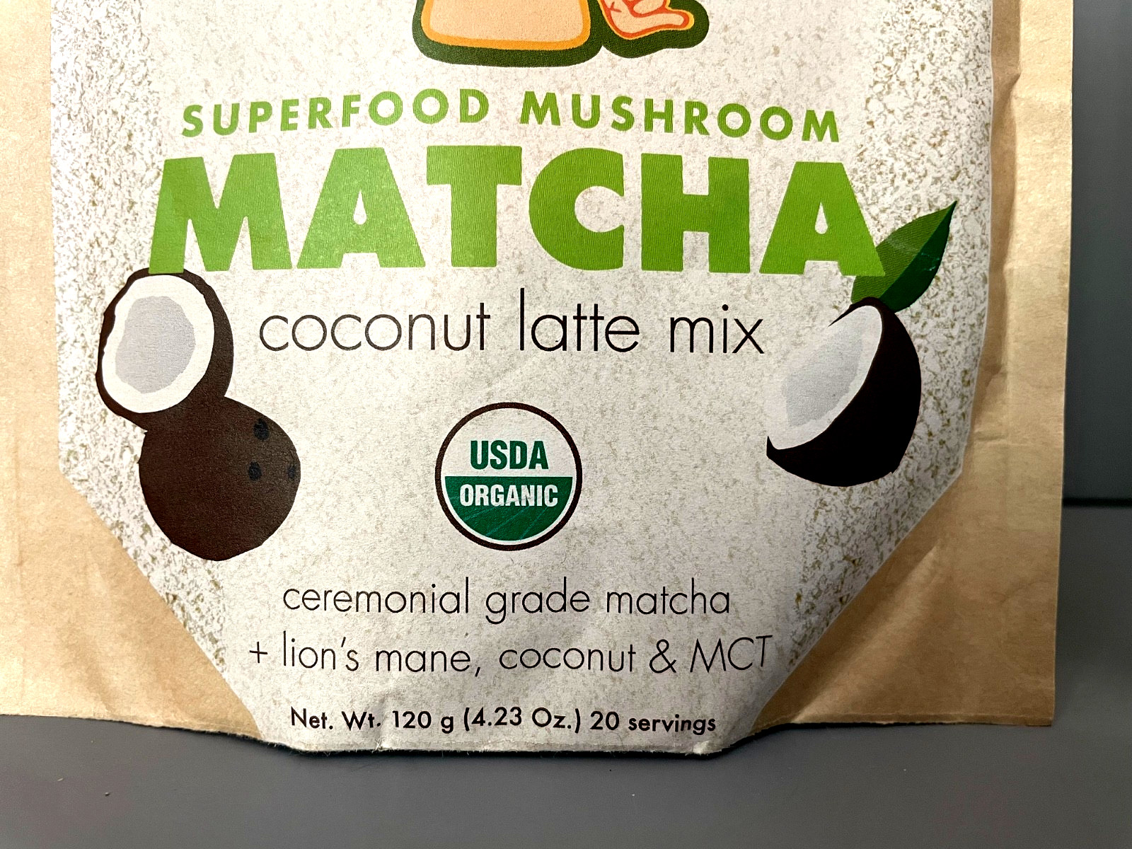 X2) MALAMA MUSHROOMS MATCHA Coconut Latte Mix ORGANIC Ceremonial Grade (4.23 OZ