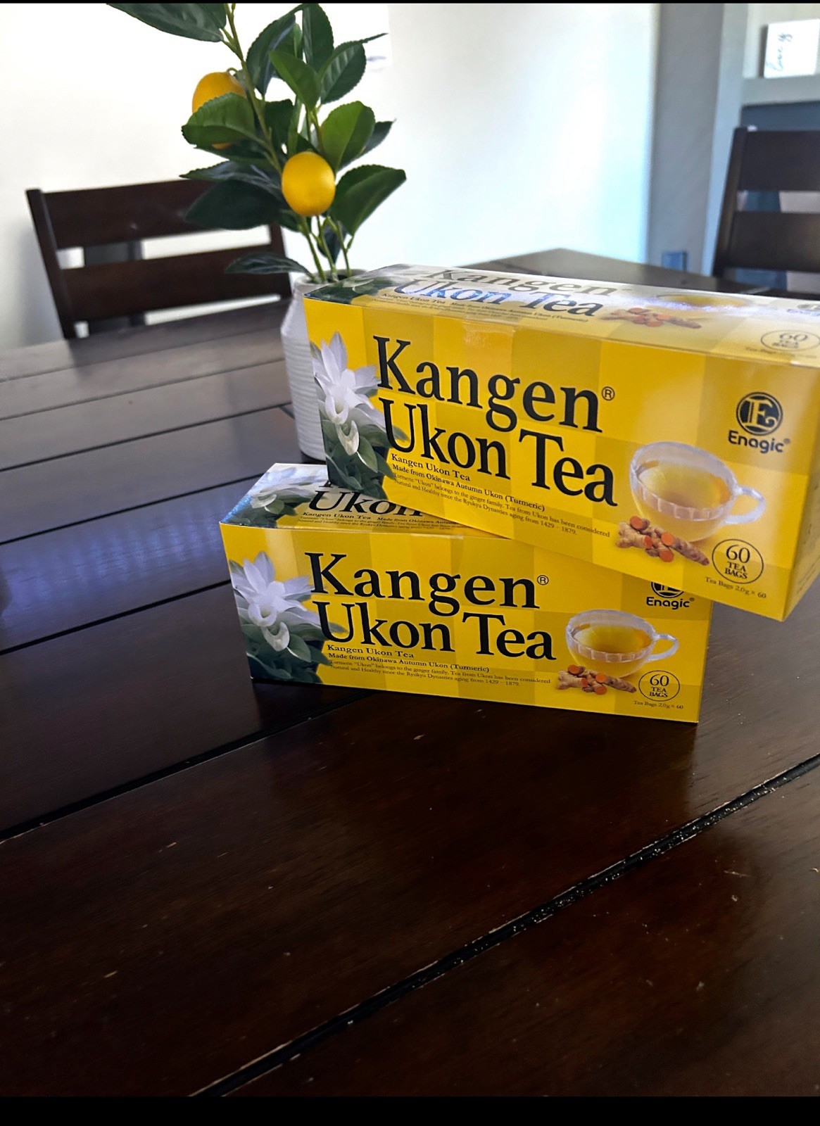 Enagic Kangen Ukon Turmeric Tea 60 Bags, Organic, Sealed