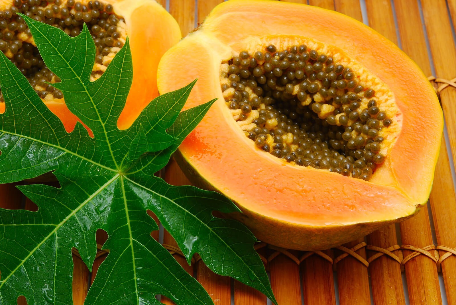 8 Fresh Organic Papaya Leaves hand-picked