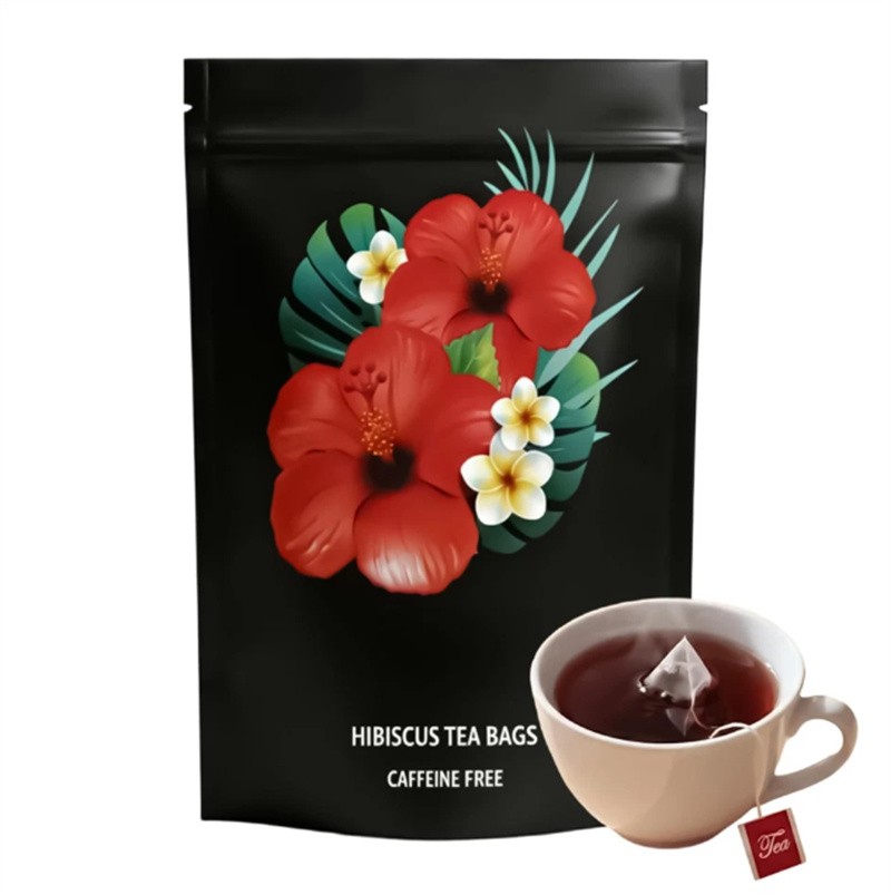 4X PiPi Tea Organic Hibiscus Tea Bags – Caffeine Free Herbal Tea Rich in Antioxi