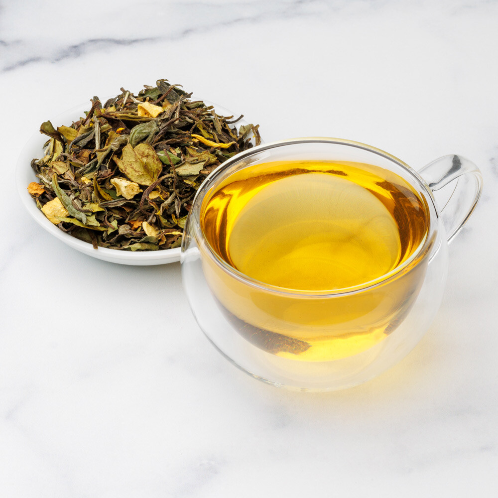Golden Pear Peony White Tea (Bai Mu Dan) – Loose Leaf – Fusion Teas