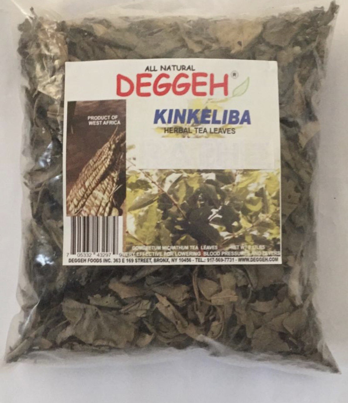 Weight Loss -Herbal Organic Dried Kinkeliba Tea Leaves 54g DEGGEH BRAND