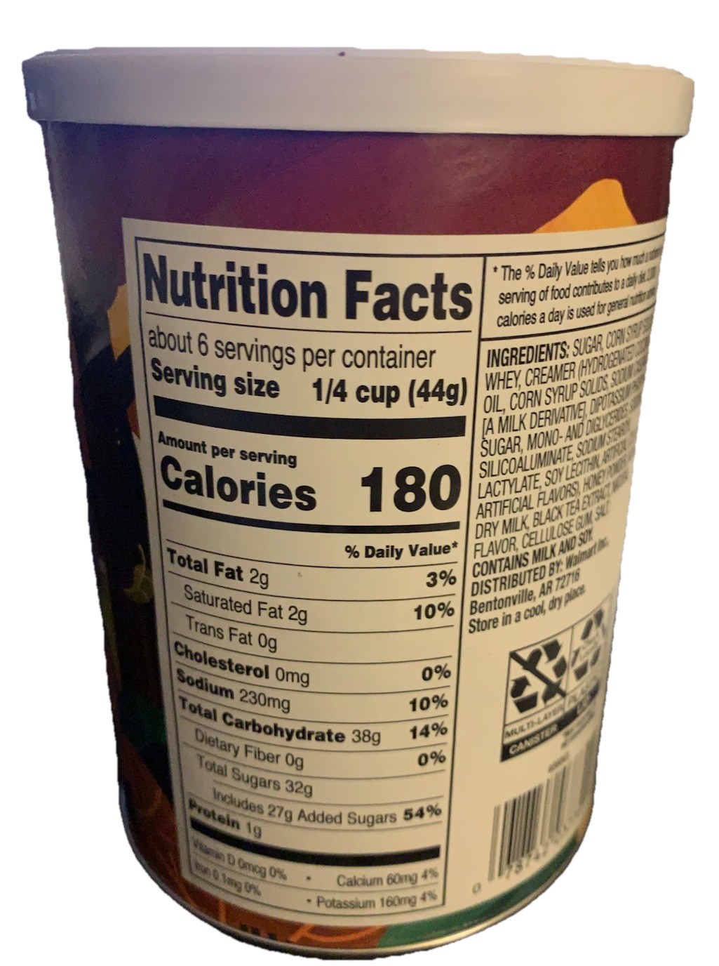Great Value Pumpkin Spice Chai Latte Mix 10oz – ((( 3 ))) canister