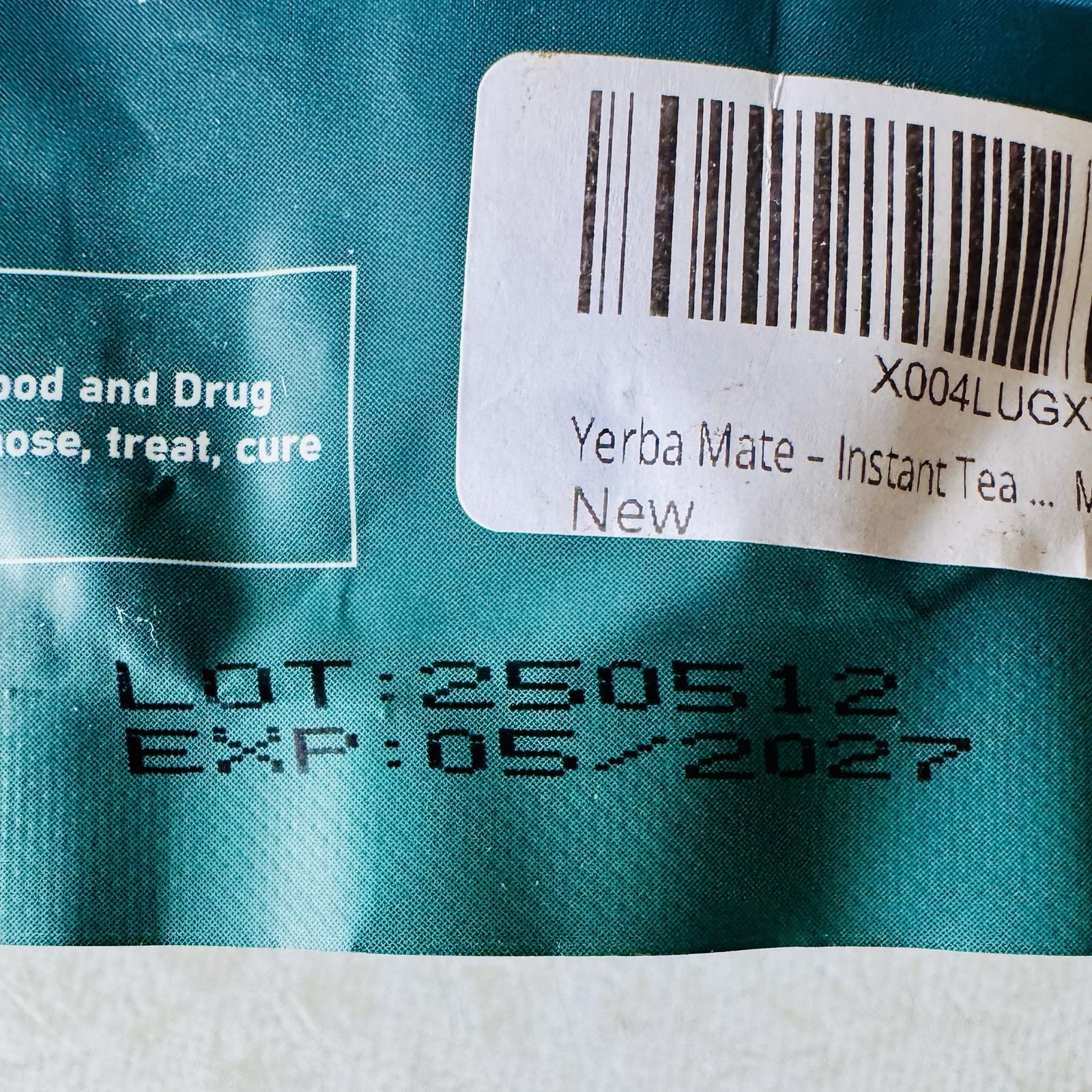 4x THEAN ECHO Yerba Magic Peach Mango 11.64oz 30 Serv Instant Tea, BB: 05/2027