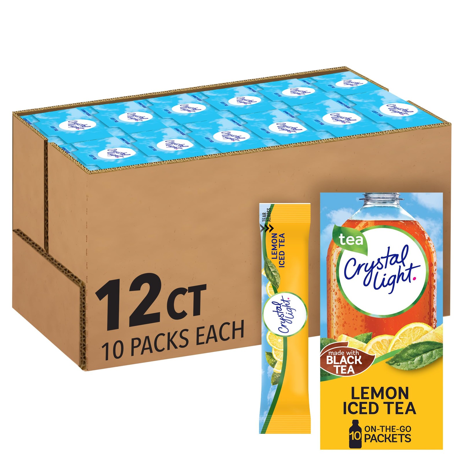 Crystal Light Lemon Iced Tea Naturally Flavored with other natural flavor