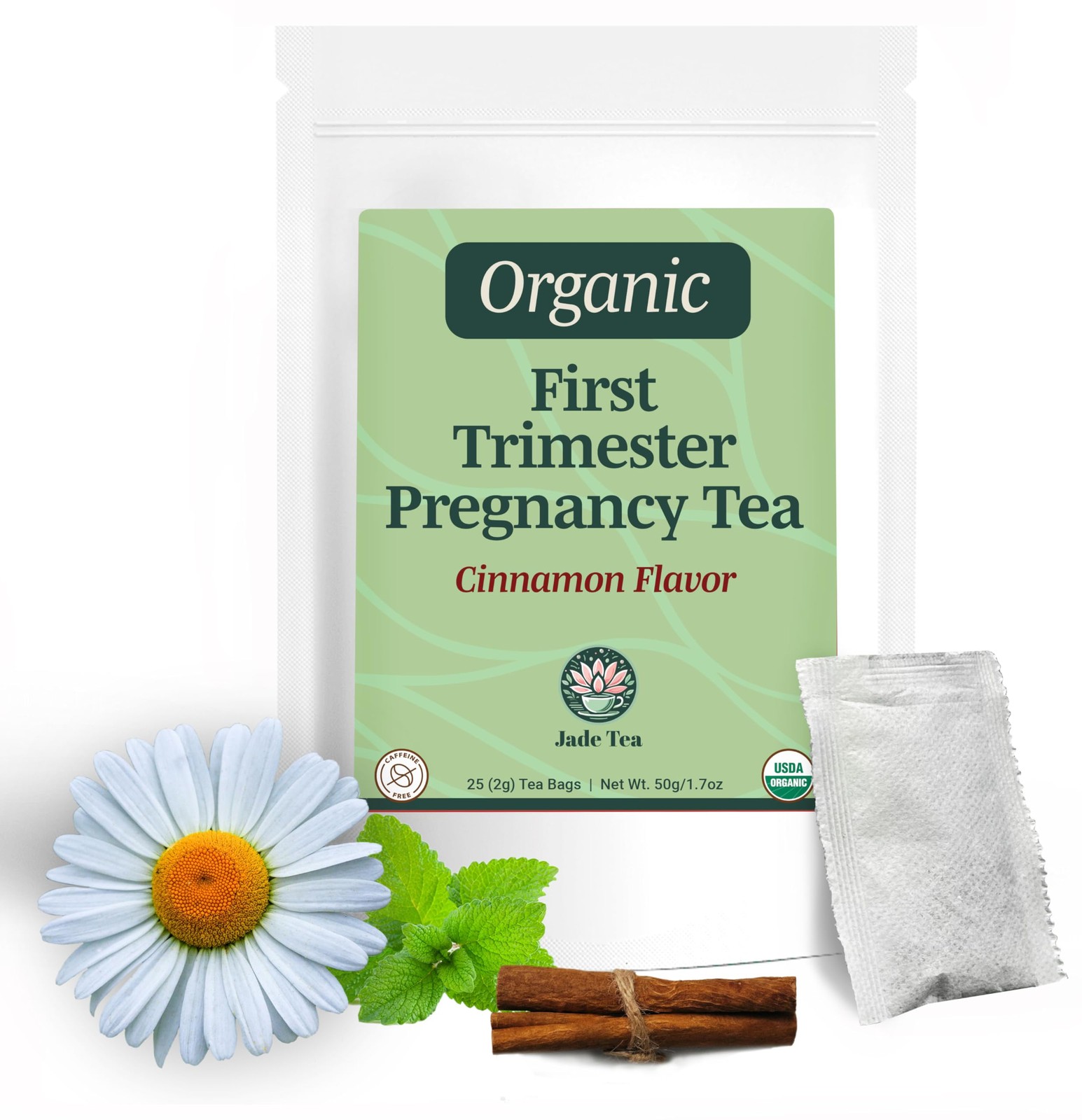 Jade Tea Organic First Trimester Tea Nurturing Pregnancy Tea | First Bloom …