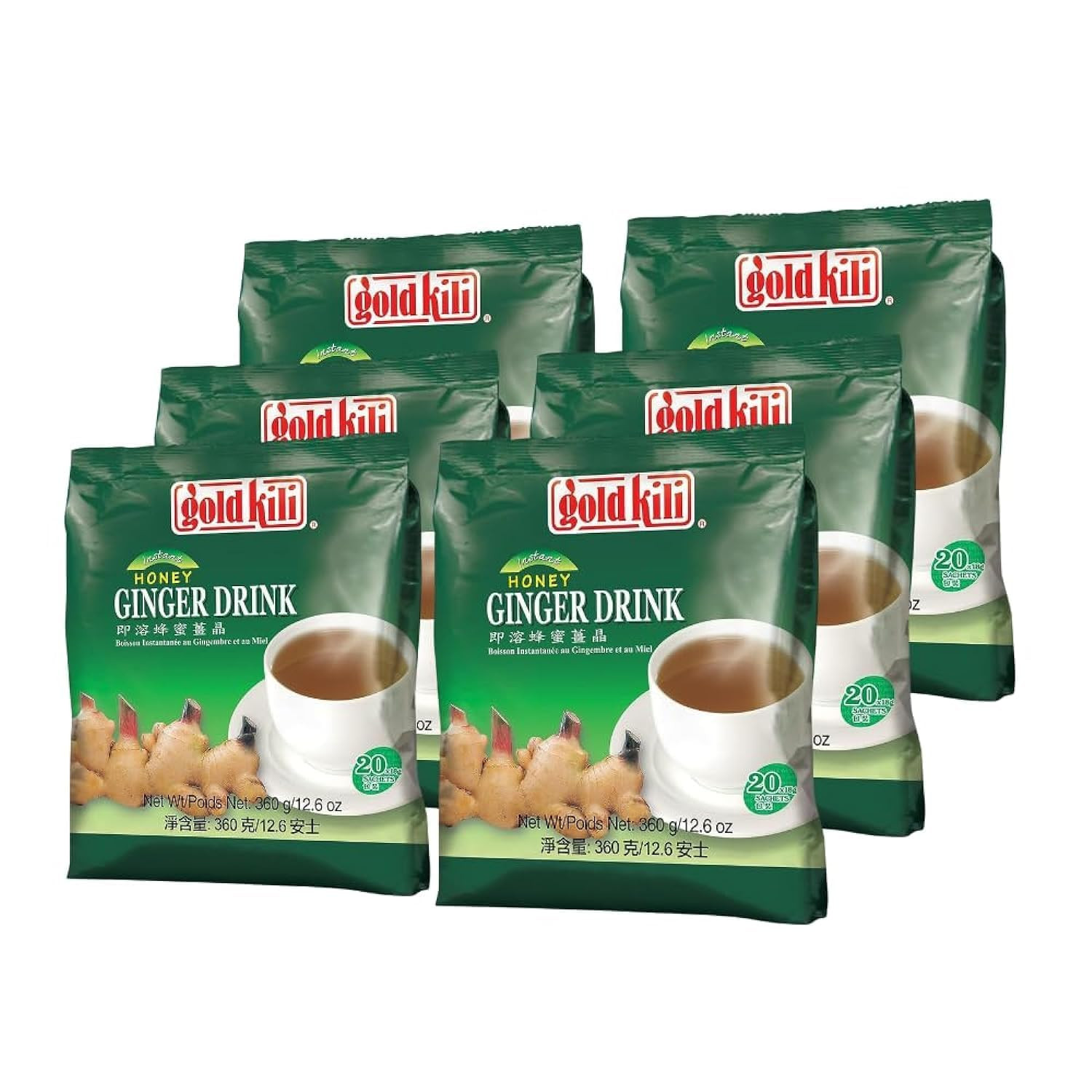 Ginger Drink – 120 Sachets Packed in 6 Bags